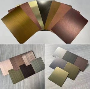 PVD Color Coating Hairline 2b Metal Stainless steel sheet Interior Decoration